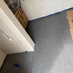 polishcretefloors image flooring in living room hall corner