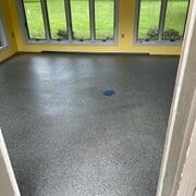 polishcretefloors image flooring in living room hall